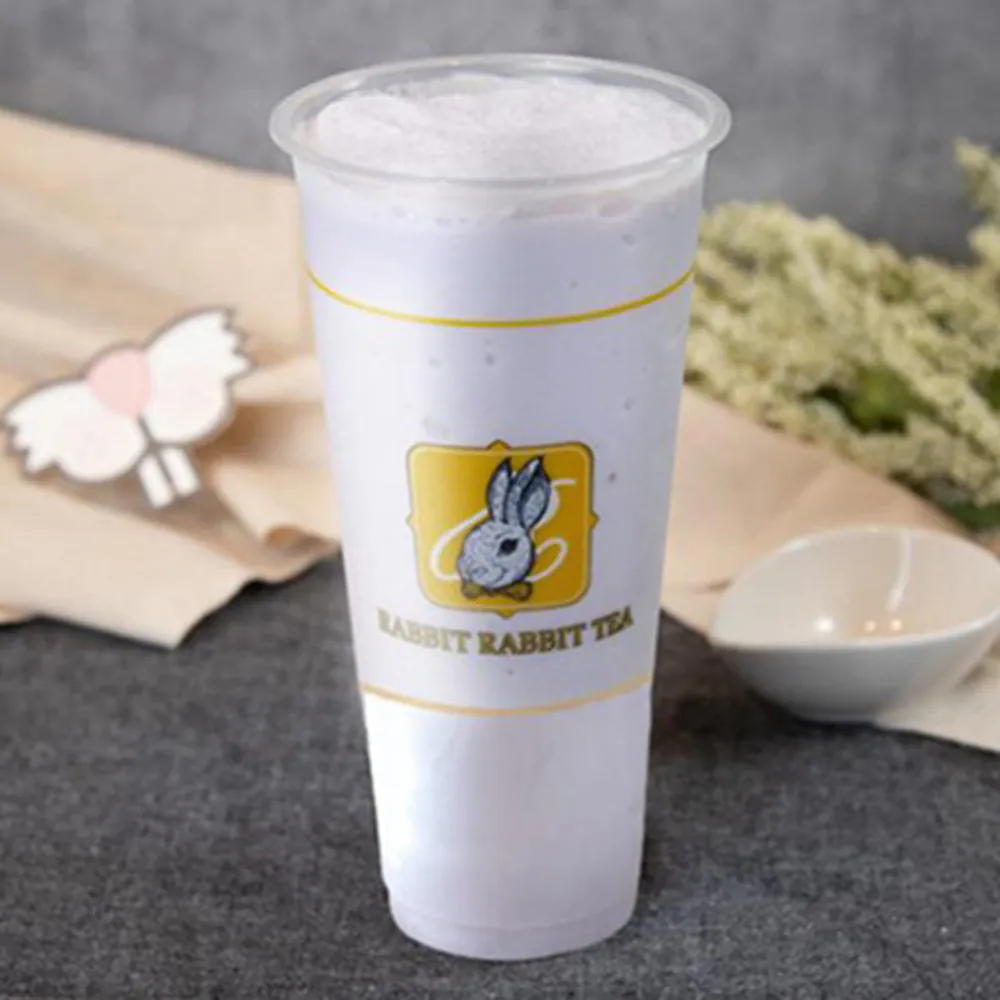 Taro Milk Tea at One N Half Lab，a Taiwanese Street Food & Bubble Tea Shop in Issaquah